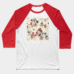 Mushrooms and Friends Baseball T-Shirt